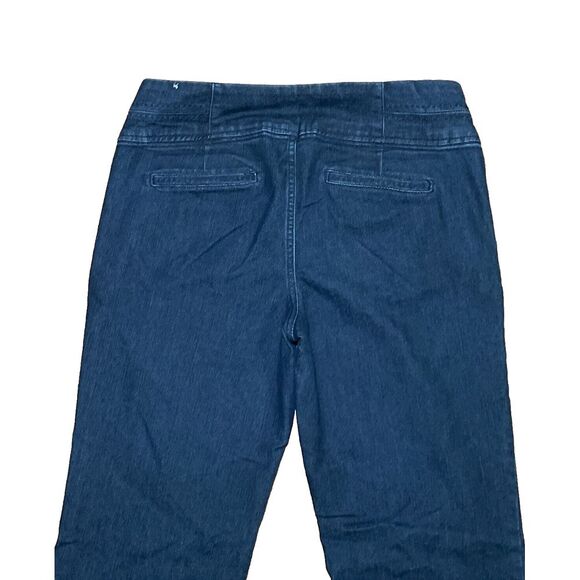 Women's 70's Flare Dark Wash Jeans Size 9/10 Long - Picture 4 of 8